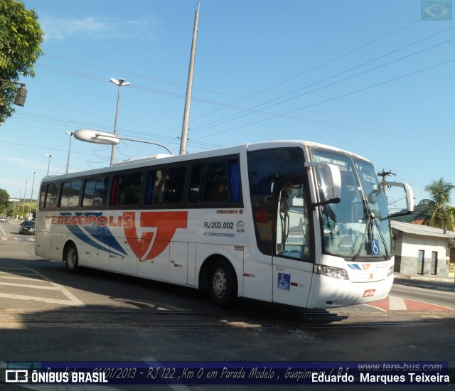 Viação Teresópolis RJ 203.002 na cidade de Guapimirim, Rio de Janeiro, Brasil, por Eduardo  Marques Teixeira. Número da foto: #9977760.