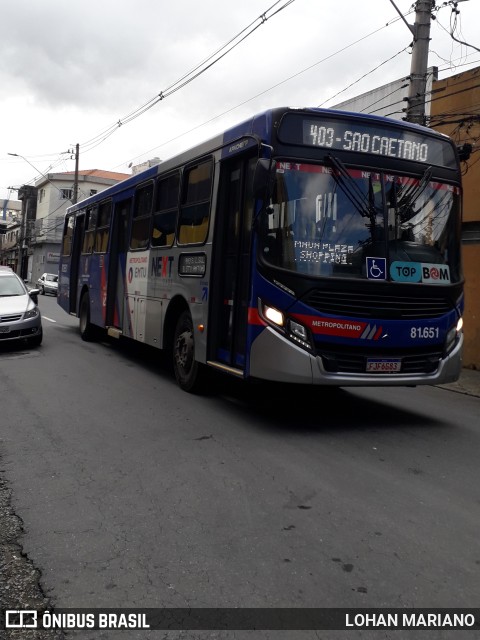 Next Mobilidade - ABC Sistema de Transporte 81.651 na cidade de São Caetano do Sul, São Paulo, Brasil, por Lohan Mariano. Número da foto: #9982525.
