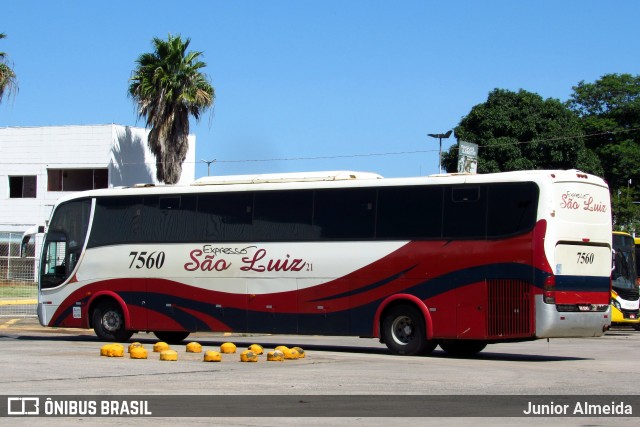 Expresso São Luiz 7560 na cidade de Goiânia, Goiás, Brasil, por Junior Almeida. ID da foto: 9980191.