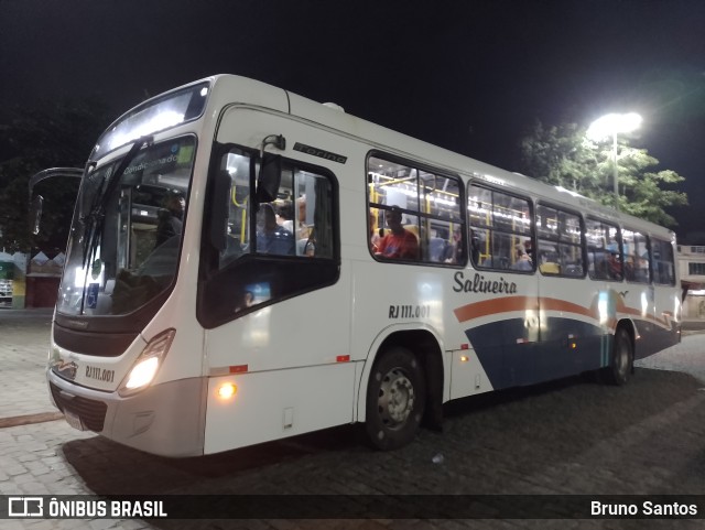 Auto Viação Salineira RJ 111.001 na cidade de Cabo Frio, Rio de Janeiro, Brasil, por Bruno Santos. Número da foto: #9982729.