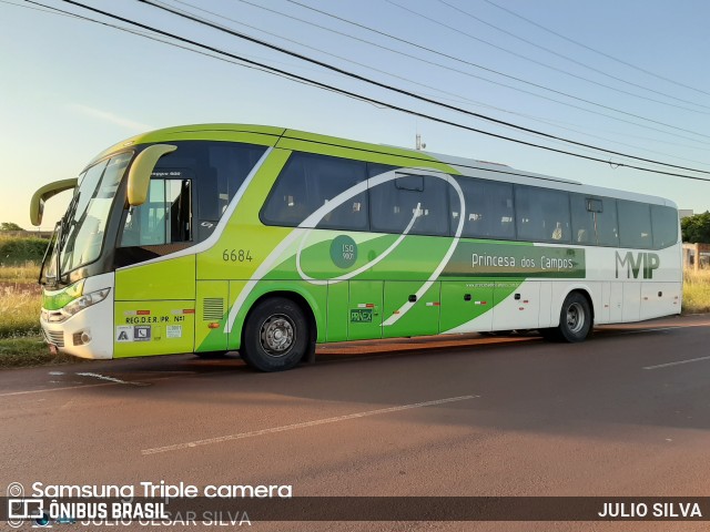 Expresso Princesa dos Campos 6684 na cidade de Foz do Iguaçu, Paraná, Brasil, por JULIO SILVA. Número da foto: #9982734.