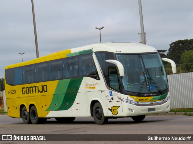 Empresa Gontijo de Transportes 18920 na cidade de Fazenda Rio Grande, Paraná, Brasil, por Guilherme Neudorff. ID da foto: 9982177.