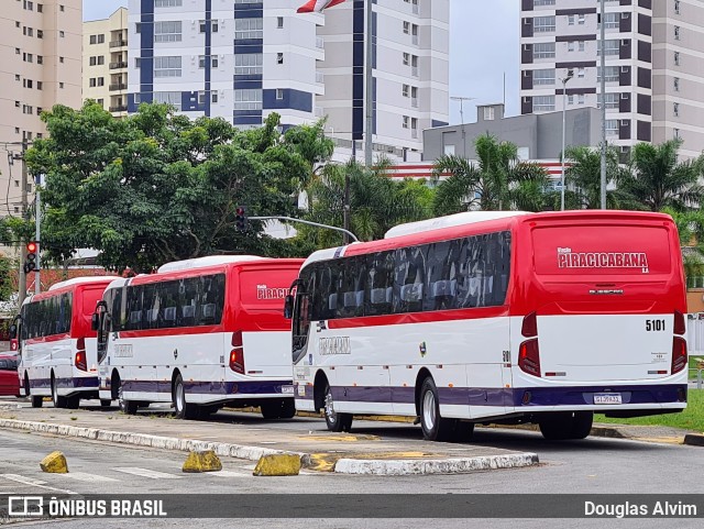 Viação Piracicabana 5101 na cidade de Mogi das Cruzes, São Paulo, Brasil, por Douglas Alvim. Número da foto: #9981049.