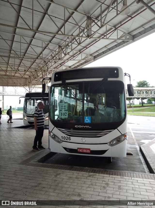 Terra Auto Viação 1026 na cidade de Paulínia, São Paulo, Brasil, por Allan Henrique. ID da foto: 9982553.