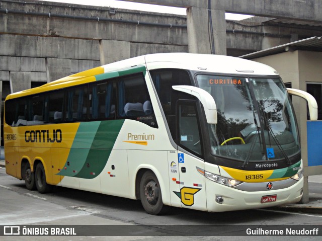 Empresa Gontijo de Transportes 18385 na cidade de Curitiba, Paraná, Brasil, por Guilherme Neudorff. ID da foto: 9982119.