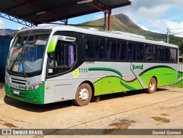 Turin Transportes 1115 na cidade de Ouro Preto, Minas Gerais, Brasil, por Daniel Gomes. ID da foto: 9981705.