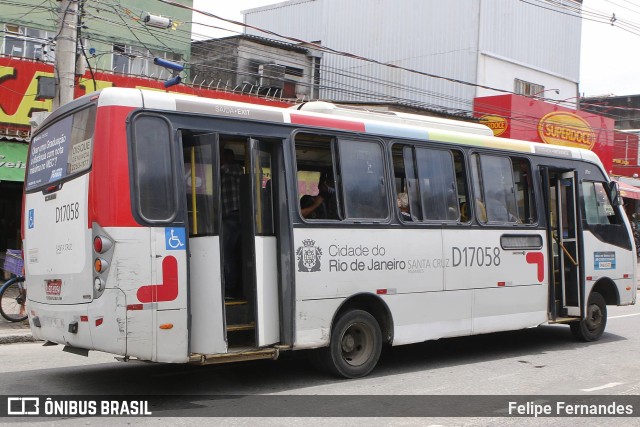 Auto Viação Palmares D17058 na cidade de Rio de Janeiro, Rio de Janeiro, Brasil, por Felipe Fernandes. Número da foto: #9985447.