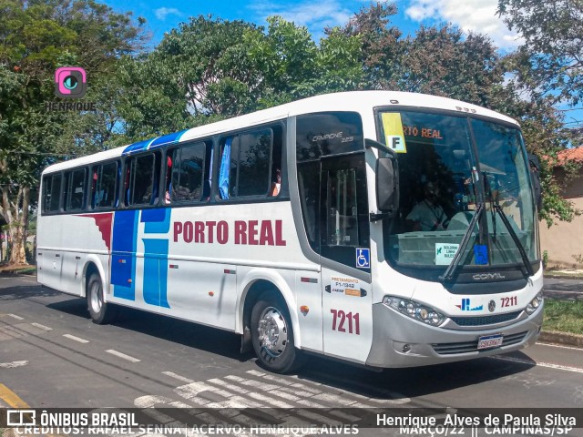 Expresso Porto Real 7211 na cidade de Campinas, São Paulo, Brasil, por Henrique Alves de Paula Silva. Número da foto: #9985304.