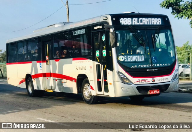 Auto Viação ABC RJ 105.035 na cidade de Niterói, Rio de Janeiro, Brasil, por Luiz Eduardo Lopes da Silva. Número da foto: #9983090.