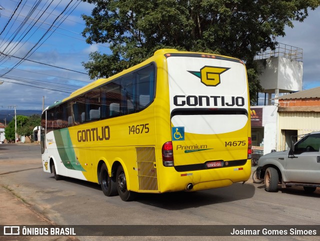 Empresa Gontijo de Transportes 14675 na cidade de Minas Novas, Minas Gerais, Brasil, por Josimar Gomes Simoes. ID da foto: 9983137.