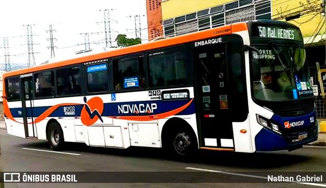 Viação Novacap B51533 na cidade de Rio de Janeiro, Rio de Janeiro, Brasil, por Nathan Gabriel. Número da foto: #9983484.