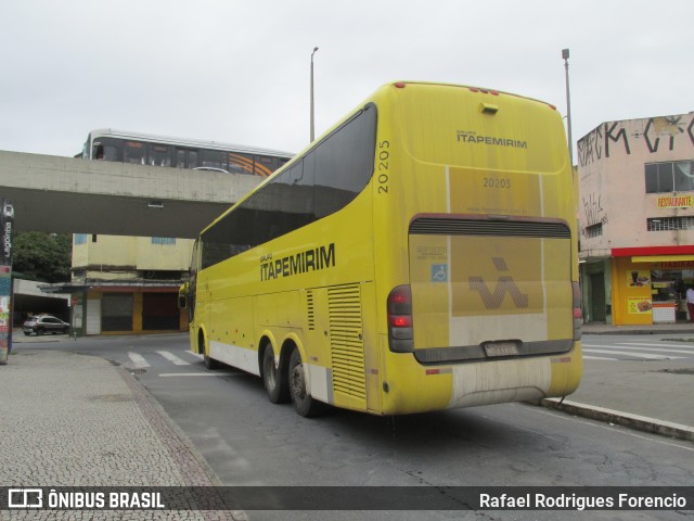 Viação Itapemirim 20205 na cidade de Belo Horizonte, Minas Gerais, Brasil, por Rafael Rodrigues Forencio. ID da foto: 9983815.