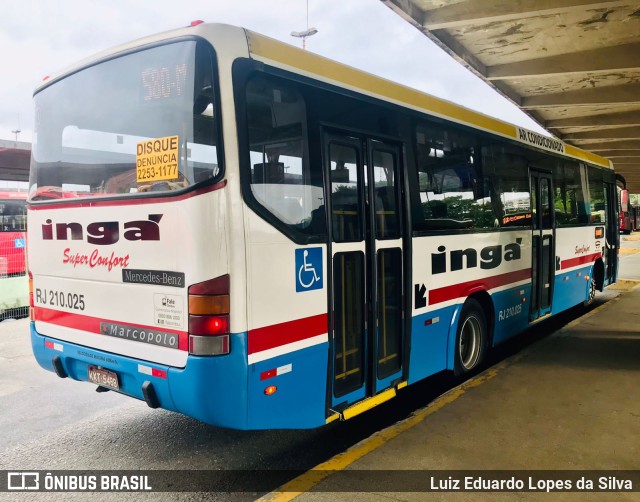 Auto Lotação Ingá RJ 210.025 na cidade de Niterói, Rio de Janeiro, Brasil, por Luiz Eduardo Lopes da Silva. ID da foto: 9983073.