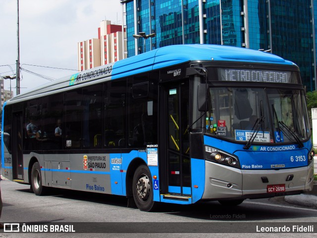 Viação Paratodos > São Jorge > Metropolitana São Paulo > Mobibrasil 6 3153 na cidade de São Paulo, São Paulo, Brasil, por Leonardo Fidelli. Número da foto: #9985896.