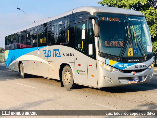Rio Ita RJ 152.486 na cidade de Niterói, Rio de Janeiro, Brasil, por Luiz Eduardo Lopes da Silva. Número da foto: #9983108.