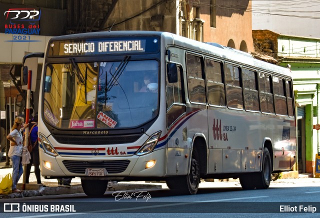 TTL S.A. - Transporte y Turismo Lambaré - Líneas 23-24-31 y 33 1621 na cidade de Asunción, Paraguai, por Elliot Felip. Número da foto: #9983919.