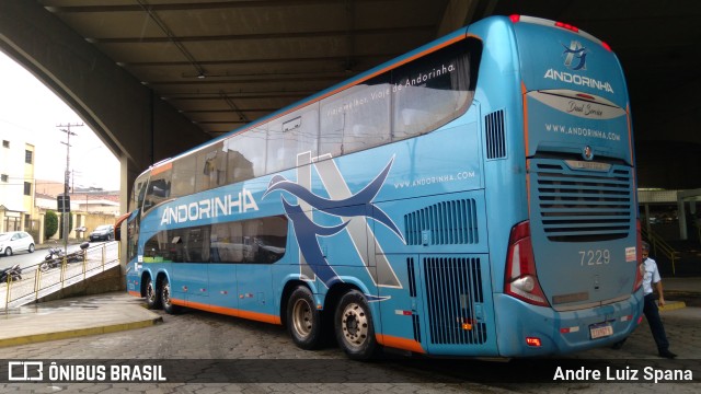 Empresa de Transportes Andorinha 7229 na cidade de São Carlos, São Paulo, Brasil, por Andre Luiz Spana. ID da foto: 9985086.
