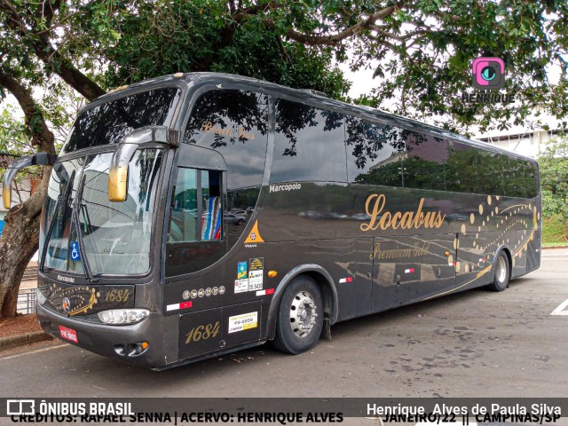 Locabus Locação e Transportes 1684 na cidade de Campinas, São Paulo, Brasil, por Henrique Alves de Paula Silva. ID da foto: 9985297.