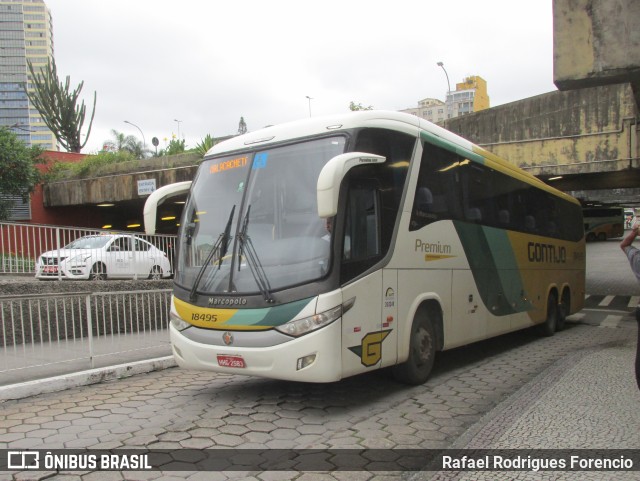 Empresa Gontijo de Transportes 18495 na cidade de Belo Horizonte, Minas Gerais, Brasil, por Rafael Rodrigues Forencio. ID da foto: 9984691.