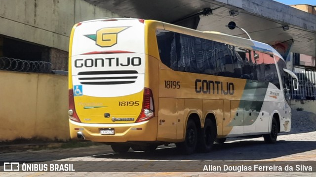 Empresa Gontijo de Transportes 18195 na cidade de Belo Horizonte, Minas Gerais, Brasil, por Allan Douglas Ferreira da Silva. Número da foto: #10052196.
