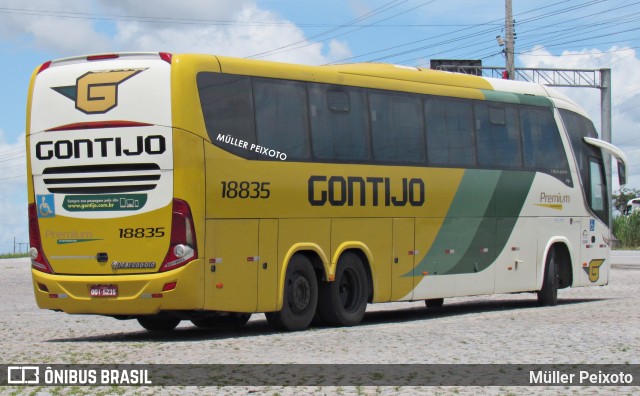 Empresa Gontijo de Transportes 18835 na cidade de Rio Largo, Alagoas, Brasil, por Müller Peixoto. ID da foto: 10049806.