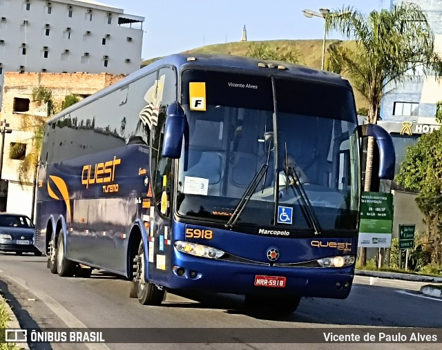 Quest Turismo - Quest Transportes de Passageiros e Cargas 5918 na cidade de Aparecida, São Paulo, Brasil, por Vicente de Paulo Alves. ID da foto: 10051106.