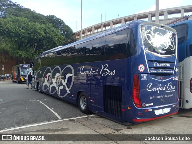 Confort Bus Viagens e Turismo 5500 na cidade de São Paulo, São Paulo, Brasil, por Jackson Sousa Leite. Número da foto: #10052074.