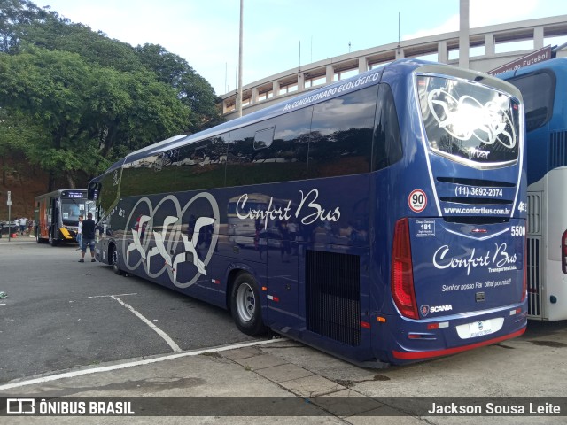 Confort Bus Viagens e Turismo 5500 na cidade de São Paulo, São Paulo, Brasil, por Jackson Sousa Leite. ID da foto: 10052074.