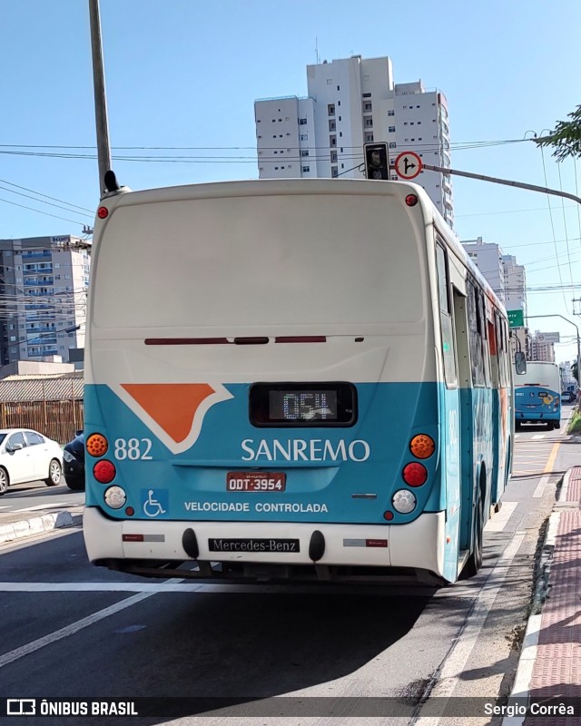 Viação Sanremo 882 na cidade de Vila Velha, Espírito Santo, Brasil, por Sergio Corrêa. Número da foto: #10049449.