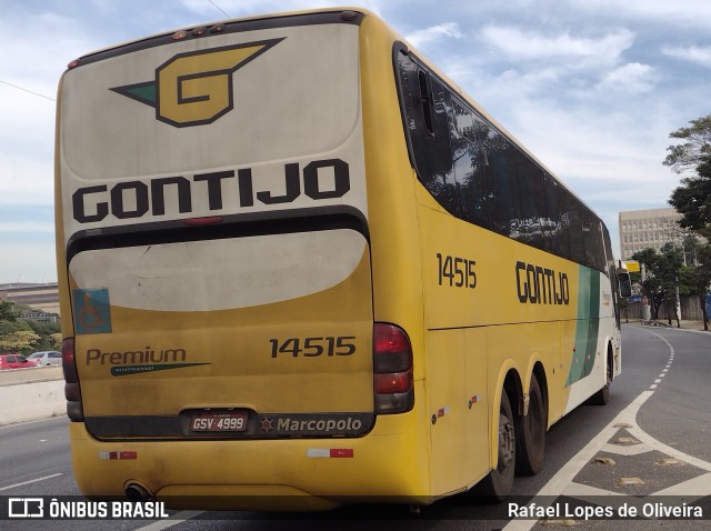 Empresa Gontijo de Transportes 14515 na cidade de São Paulo, São Paulo, Brasil, por Rafael Lopes de Oliveira. ID da foto: 10052262.