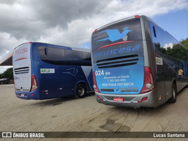 Viação Princesa dos Inhamuns 800 na cidade de Madalena, Ceará, Brasil, por Lucas Santana . Número da foto: #10050590.