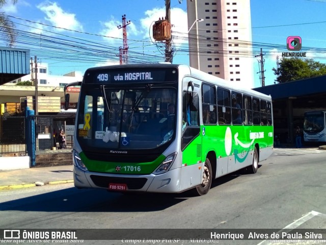 Rápido Campinas 17016 na cidade de Campo Limpo Paulista, São Paulo, Brasil, por Henrique Alves de Paula Silva. ID da foto: 10051079.