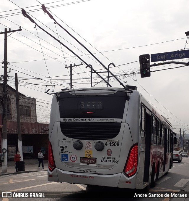 Himalaia Transportes > Ambiental Transportes Urbanos 4 1508 na cidade de São Paulo, São Paulo, Brasil, por Andre Santos de Moraes. ID da foto: 10077391.