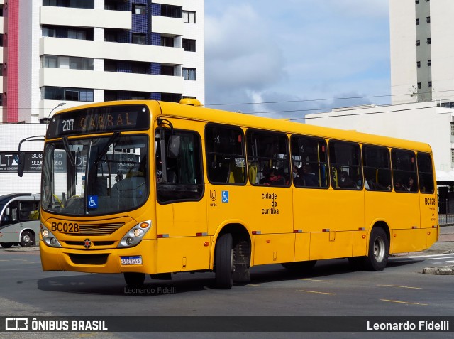 Transporte Coletivo Glória BC028 na cidade de Curitiba, Paraná, Brasil, por Leonardo Fidelli. ID da foto: 10077346.