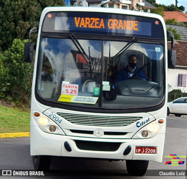 Citral Transporte e Turismo 2904 na cidade de Canela, Rio Grande do Sul, Brasil, por Claudio Luiz. Número da foto: #10076888.