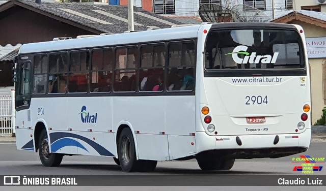 Citral Transporte e Turismo 2904 na cidade de Canela, Rio Grande do Sul, Brasil, por Claudio Luiz. Número da foto: #10076890.