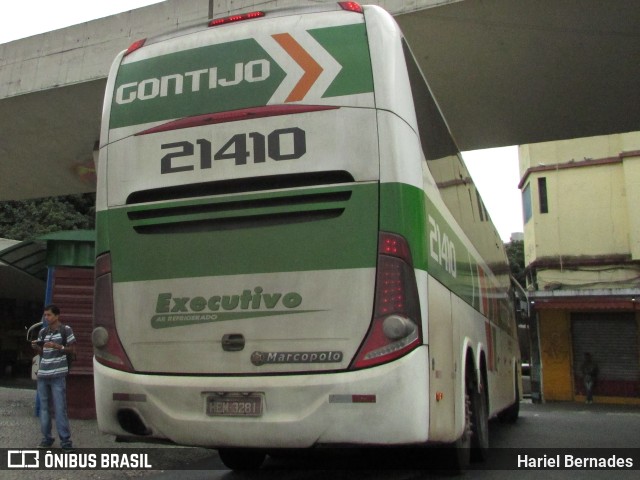 Empresa Gontijo de Transportes 21410 na cidade de Belo Horizonte, Minas Gerais, Brasil, por Hariel Bernades. ID da foto: 10077357.