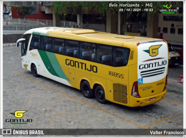 Empresa Gontijo de Transportes 18855 na cidade de Belo Horizonte, Minas Gerais, Brasil, por Valter Francisco. ID da foto: 10077354.