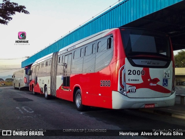 Itajaí Transportes Coletivos 2000 na cidade de Campinas, São Paulo, Brasil, por Henrique Alves de Paula Silva. ID da foto: 10077613.