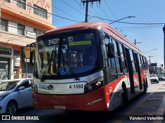 Himalaia Transportes > Ambiental Transportes Urbanos 4 1592 na cidade de São Paulo, São Paulo, Brasil, por Vanderci Valentim. ID da foto: 10076585.