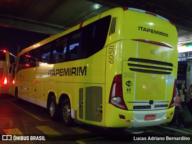 Viação Itapemirim 60511 na cidade de São Bernardo do Campo, São Paulo, Brasil, por Lucas Adriano Bernardino. Número da foto: #10080833.