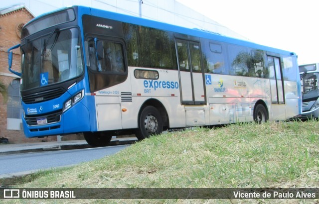 BRT Sorocaba Concessionária de Serviços Públicos SPE S/A 3007 na cidade de Sorocaba, São Paulo, Brasil, por Vicente de Paulo Alves. ID da foto: 10080414.