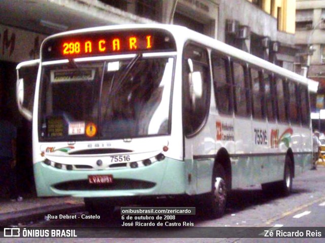 Viação Madureira Candelária 75516 na cidade de Rio de Janeiro, Rio de Janeiro, Brasil, por Zé Ricardo Reis. Número da foto: #10080274.