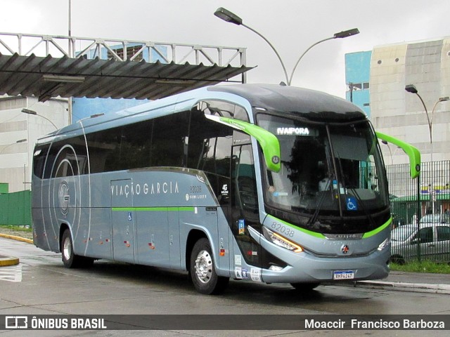 Viação Garcia 82038 na cidade de São Paulo, São Paulo, Brasil, por Moaccir  Francisco Barboza. ID da foto: 10079455.