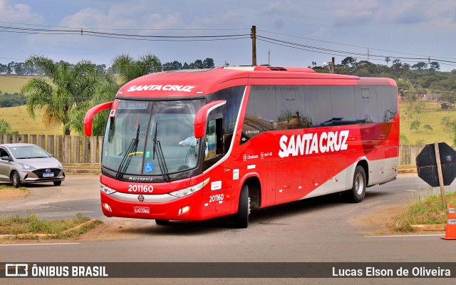 Viação Santa Cruz 201160 na cidade de Alfenas, Minas Gerais, Brasil, por Lucas Elson de Oliveira. ID da foto: 10079825.