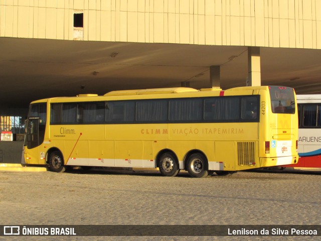 Viação Itapemirim 44203 na cidade de Caruaru, Pernambuco, Brasil, por Lenilson da Silva Pessoa. ID da foto: 10079088.