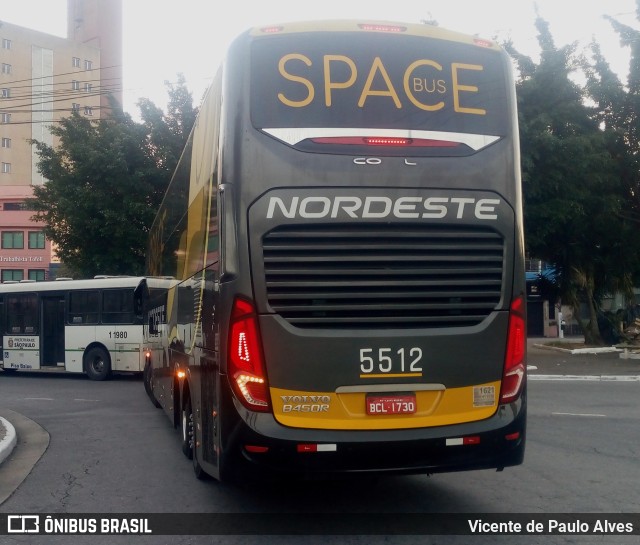 Expresso Nordeste 5512 na cidade de São Paulo, São Paulo, Brasil, por Vicente de Paulo Alves. Número da foto: #10079905.