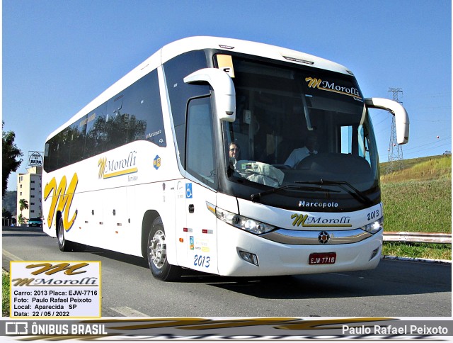 Morolli Transportes e Turismo 2013 na cidade de Aparecida, São Paulo, Brasil, por Paulo Rafael Peixoto. ID da foto: 10080187.