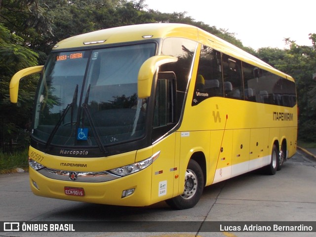 Viação Itapemirim 60597 na cidade de São Paulo, São Paulo, Brasil, por Lucas Adriano Bernardino. ID da foto: 10080641.