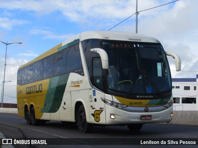 Empresa Gontijo de Transportes 18495 na cidade de Caruaru, Pernambuco, Brasil, por Lenilson da Silva Pessoa. ID da foto: 10079236.